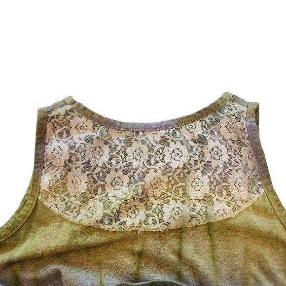 ark imports tank Top Size XL Olive & Grey Tie Dye - Picture 6 of 12